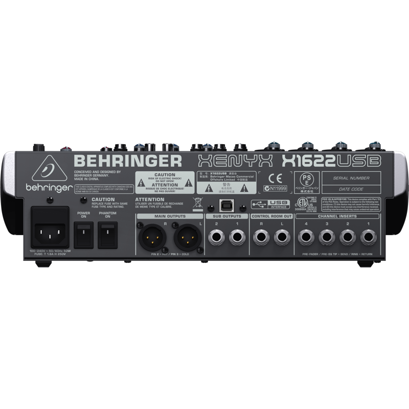 百灵达X1622USB调音台 