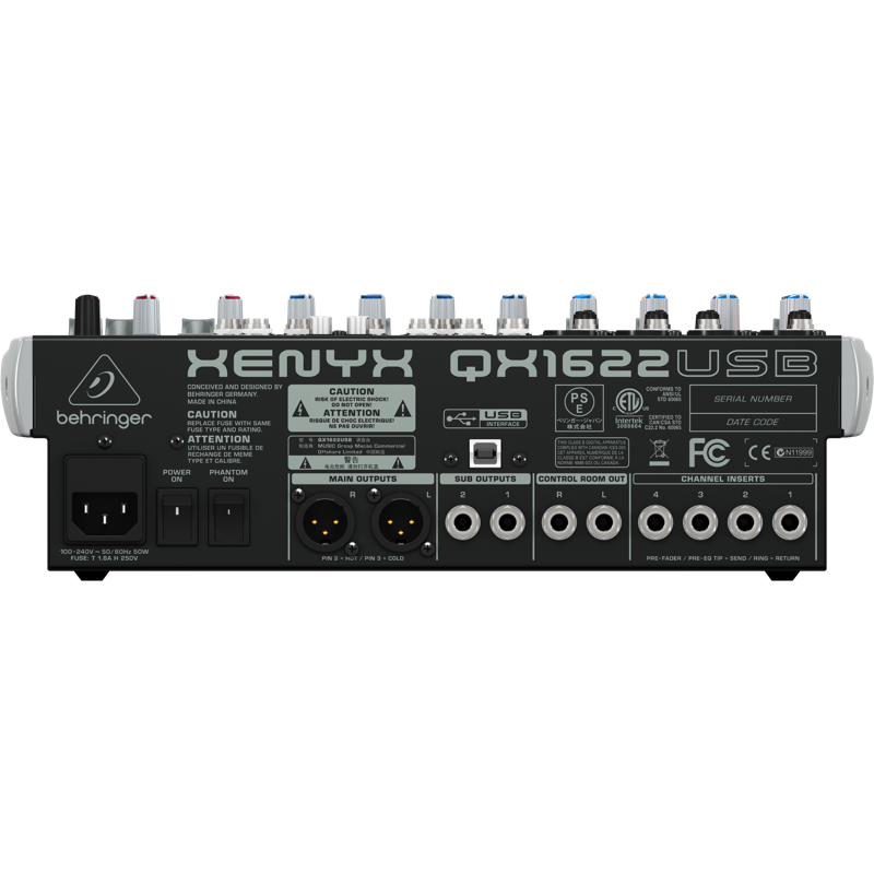 百灵达XENYX QX1622USB调音台