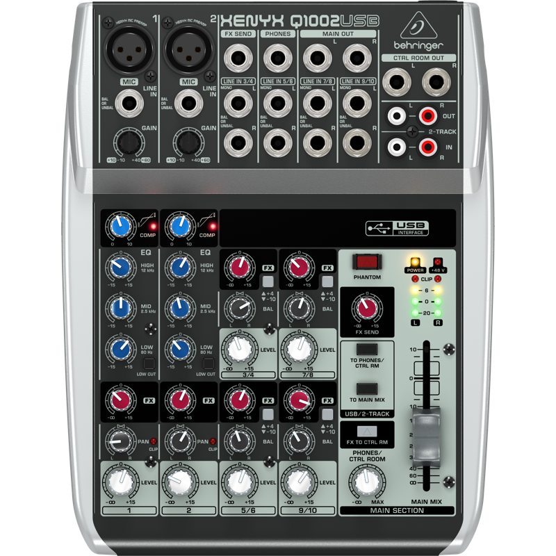 百灵达XENYX Q1002USB调音台