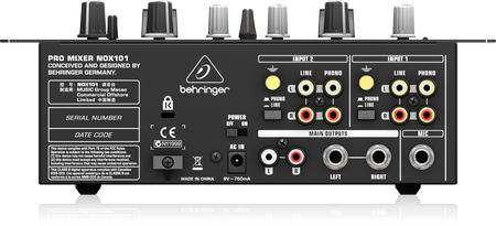  德国百灵达NOX101 DJ调音台