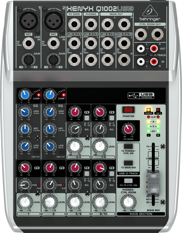 百灵达XENYX Q1002USB调音台